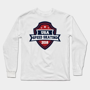 USA Speed Skating Pyeongchang 2018! Long Sleeve T-Shirt